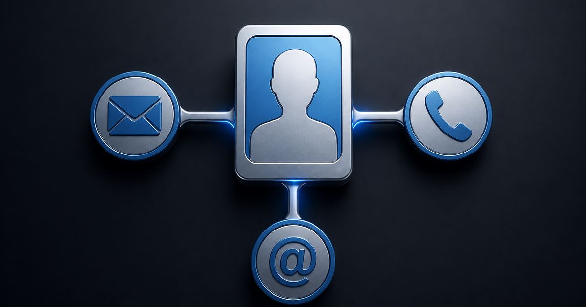 people search email phone username — illustrative visual