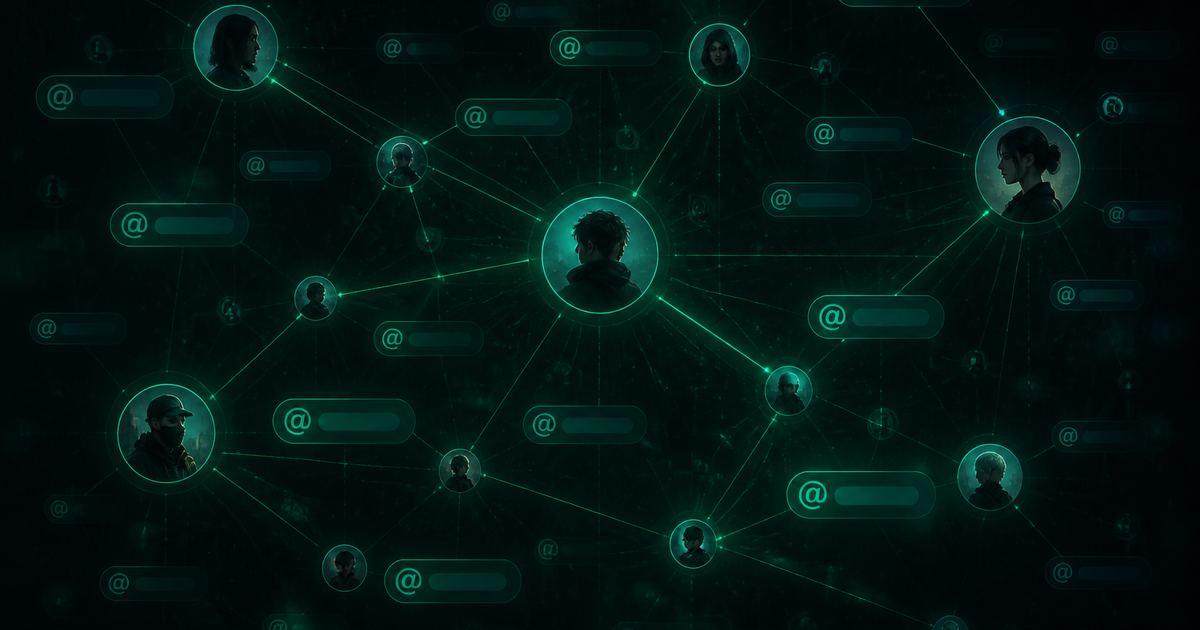 username search — illustrative visual