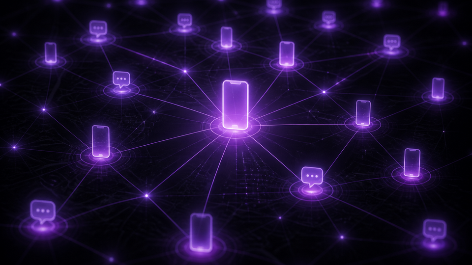 Phone and communication link analysis — illustrative network map