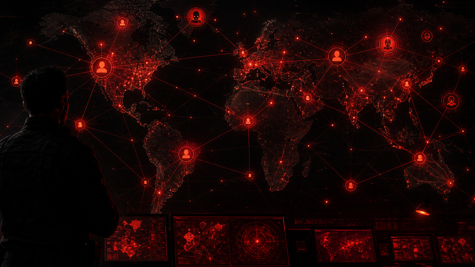 Threat assessment and security networks — illustrative network map